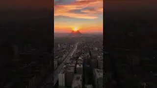 pyramids #sunset #egypt #drone