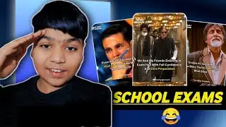 SCHOOL EXAMS RELATABLE MEMES 😂 || school exams special