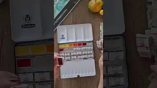 schmincke watercolor swatching