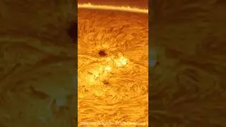 I Captured this Solar Flare on the SUN with my Telescope! #astronomy #space #solarsystem