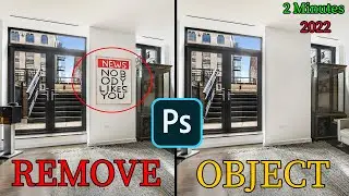 How to Remove object easily in Photoshop 2022!