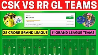 CSK vs RR Dream11 Grand League Teams | CSK vs RR Dream11 Prediction | CHE vs RAJ | Fantasy Support