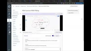 Math Lecture Video with AI Generated Audio Descriptions