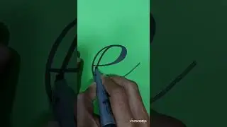 ( e ) new cursive letter e ' cursive font e , tattoo font e  how to written e #english #calligraphy