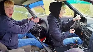 МАЛОЛЕТКА ВАЛИТ НА ВОЛГЕ И АУДИ! ГОНКА НА ВРЕМЯ!
