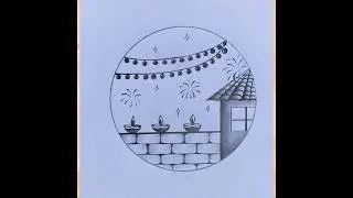 Happy diwali 🎇 🪔 drawing easy #shorts #happydiwalidrawing #diwali #art #howtodraw #easydrawimg#viral
