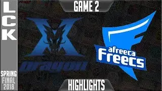 KZ vs AFS Highlights Game 2 | LCK Playoffs GRAND FINAL 2018 King-Zone DragonX vs Afreeca Freecs G2