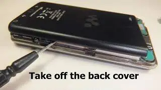 How to take apart a SONY Walkman NWZ-A826 NWZ-A828 NWZ-A829 and change battery