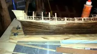 Wooden Model Ship planking PT3