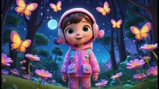 Five Sleepy Fireflies Blinking Softly | Counting Nursery Rhyme | Kids Songs | Baby Music