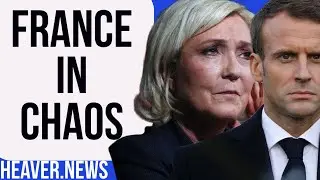 Macron&rsquo;s France In Chaos As Le Pen Leads In Polls