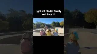 Our family of 6 on wheels🥹 #rollerblading #skate #inlineskating #bladies