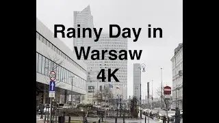 4K Rainy Day Warsaw || Zoom H1n vs iPhone 12 Pro Max Sound Comparison