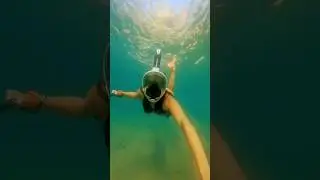 m&aacute;scara de mergulho full face Dive Motion de 3&deg; Gera&ccedil;&atilde;o . #mergulho #snorkeling