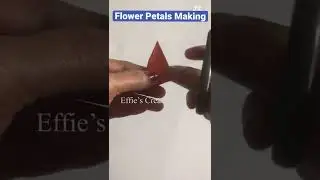 How to make paper flower petals/Paper craft/Flower/Flower Making/paper flowers/Petals Making#shorts