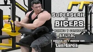 Superserie de BICEPS en banco Scott