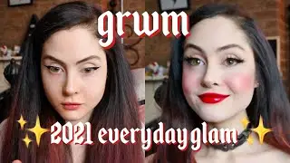my vegan + cruelty-free everyday glam makeup routine for goddesses only (winged eyeliner & red lip)