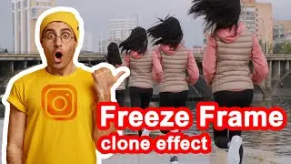 How to create a Freeze Frame Clone effect with Premiere Pro for Instagram and tiktok💥