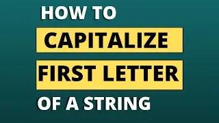 How to Capitalize first character in each word in SQL | UPDATE Column data using this Query