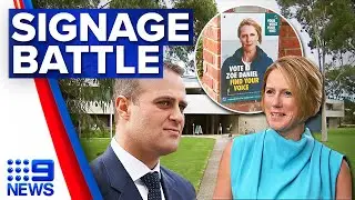 Federal election candidate wins court battle over political signage | 9 News Australia