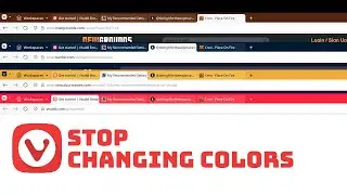 Stop Changing Tab Bar Color in Vivaldi (Tutorial)