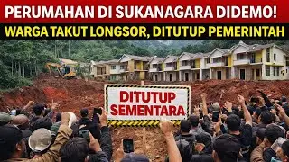 Warga takut longsor! perumahan di Sukanagara soreang ditutup sementara setelah didemo warga