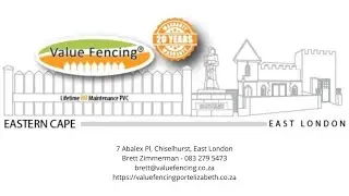 PVC Pool fence installation Value Fencing East London