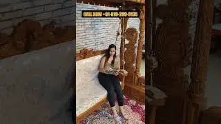 Wooden Jhula / Wooden swing installation / Indoor furniture #ytshort