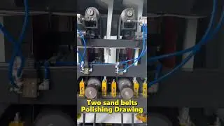 Two sand belts flat polishing machine #polishingmachine