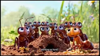 Grasshopper and Ant Story | Hard Work Makes Life Safe and Happy | Lulu Fun- Kids