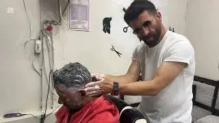 ASMR HEAD MASSAGE💆‍♂️ #head #craks #asmr #barber #soft