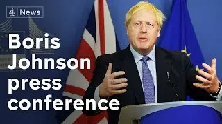 Boris Johnson Press Conference as Brexit deal agreed