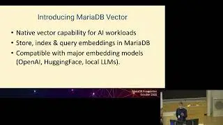 Building RAG AI Applications with MariaDB Vector and Python - Robert Silén & Kaj Arnö