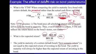 Valuing Bonds (Bonds with Default Risks)
