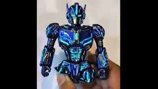 Turning plastic glass into robot  #trend#roblox #transformers #optimusprime #hasbro #toys #ironman