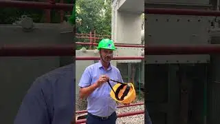 Inspection of safety helmet #industrialsafety #safety #safetyfirst #workingatheights
