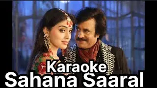 Sahana Saaral Thoovutho Song Karaoke With Chinmayi For Male Singers - Sivaji Movie