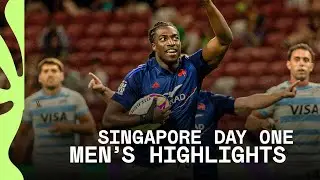France and Fiji bring the FLAIR 🤌 | HSBC SVNS Singapore 2026 | Day One Men's Highlights