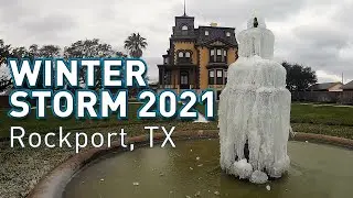 Кадры из зимнего шторма 2021 года в Рокпорте, штат Техас