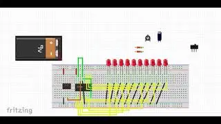 How to use ic4017 and 555 timer ic by led chaser circuit