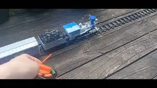 The new member of my g scale train family Introducing the Frosty the snowman express