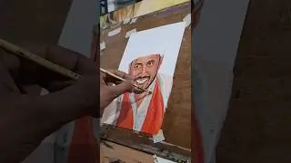 Gokul sharma portrait ❣️ #artist #shorts #gokulsharma #paintings #acrylic #portrait