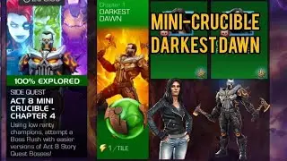MCOC | SIDE QUEST (AUGUST) MINI CRUCIBLE (DARKEST DAWN) GLYKHAN BOSS (ITEMLESS COMPLETION)