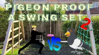 Man vs Pigeon Part 2 - The Next Level - Spikes on top of Swing Set