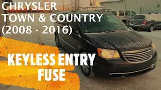 Chrysler Town & Country - KEYLESS ENTRY FUSE LOCATION (2008 - 2016)