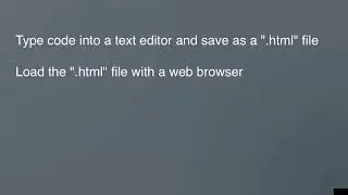 First Look at HTML
