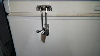 DIY TUTORIAL HOW TO MAKE A HOMEMADE LOCK FOR FREEZER OR REFRIGERATOR. #howto #how #diy #doityourself