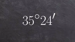 Converting an angle in degrees and minutes to degree decimal