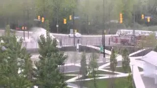 Mississauga Firefighters Watering Plants