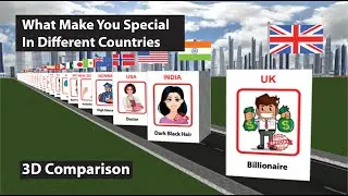 What Make You Special In Different Countries | 3D Comparison | Data Chart